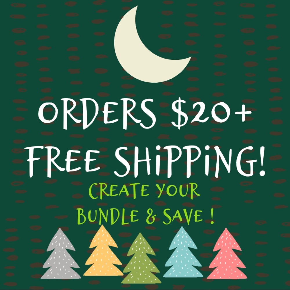 Create a bundle, free shipping $20+